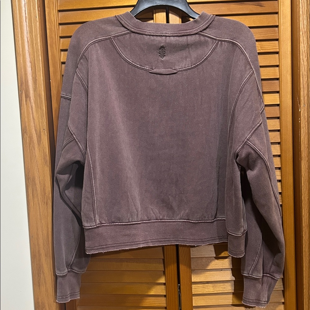 RARE COLOR Free People Intercept Pullover Wild Mustang Small - Picture 6 of 8